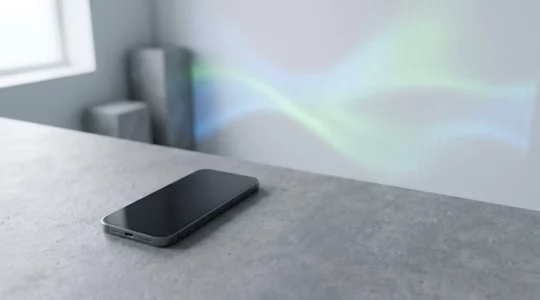 Professional photograph showing mobile connectivity and wireless network performance concept with natural lighting and modern aesthetic